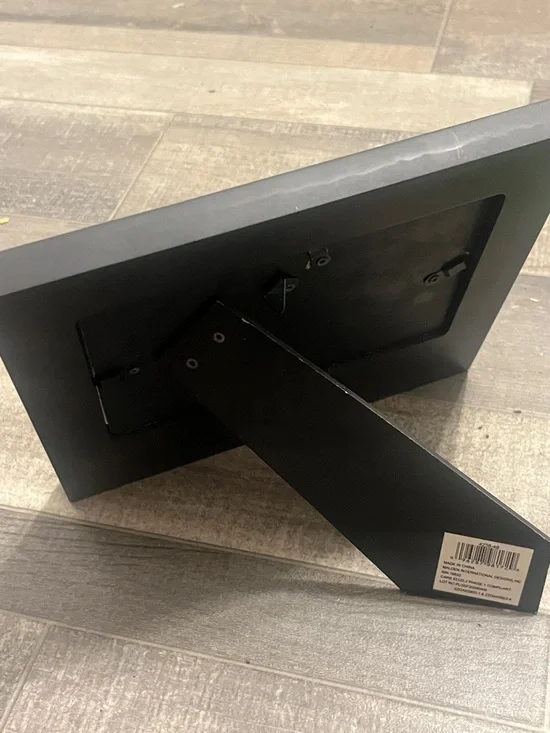 Malden Black Rectangular Photo Frame with Script Logo Insert - Picture 5 of 8